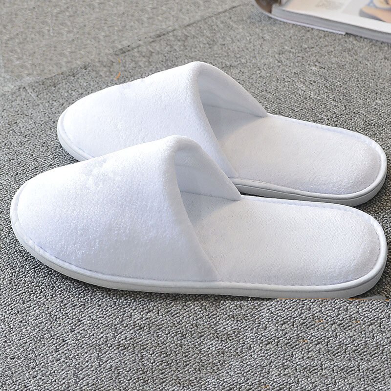 Kid Shoes Good Hotel Family Party Room Disposable Slippers Salon Spa Men Women Shoes Slippers: Army Green / 20pc