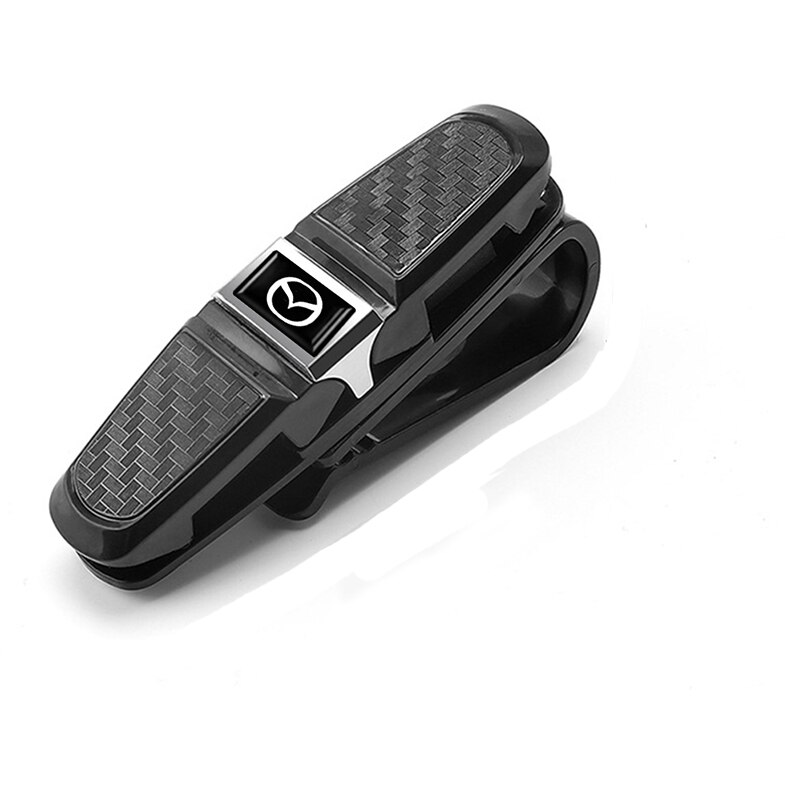 Pince de rangement de lunettes de voiture ABS, pince de rangement de lunettes de soleil, pince de billet de carte pour Fiat 500 Ducato Tipo Panda Bravo Doblo Stilo Freemont accessoires: 1Pcs-Mazda