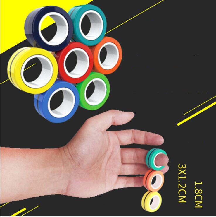 magnetische Ringe Anti-betonen betonen Linderung Ring Für Autismus ADHS Angst Linderung Fokus Dekompression Armbinde Ring