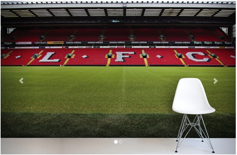 Niestandardowe stereoskopowa tapeta 3 d Anfield, Liverpool fototapeta robić pokoju dziecięcego TV robić salonu na ścianę, winyl papel DE parede