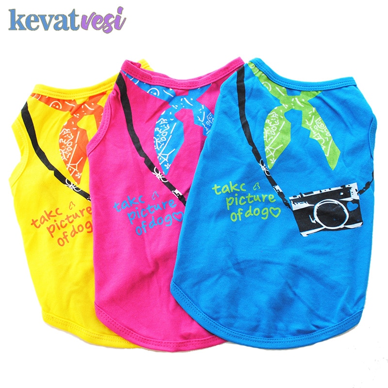 Hond Kleding Voor Kleine Honden Leuke Hond Vest Ademende Puppy T-shirt Voor Chihuahua Ropa Perro Lente Zomer Hond Levert XS-L