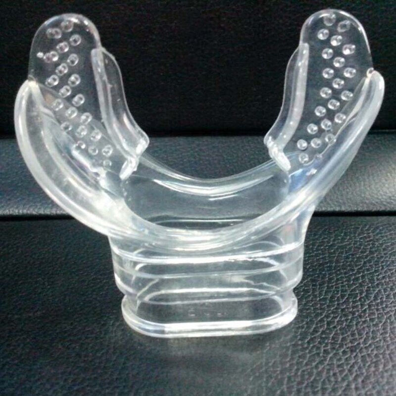 Transparant Clear Silicone Duiken Bite Mondstuk Regulator Pop Duikuitrusting Voor Siliconen Dompelpompen: Default Title