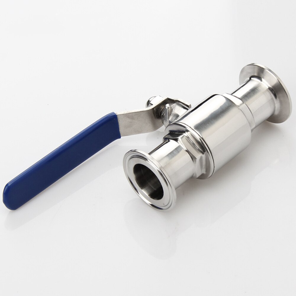 304 Stainless Steel Food-grade Sanitary Fixture Ring 38/45/51mm Fast Connection Direct Ball Valve Stainless Steel Ball Valve