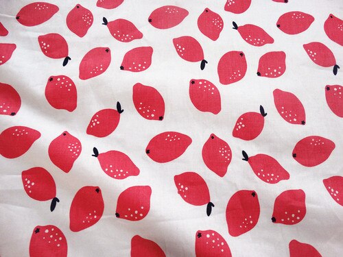 160 x 50cm citroen bedrukte 100%  katoenen stoffen babymeisjes katoenen keperstof voor doe-het-zelf naaien patchwork doek lakenstof: 5080cm / Katoenen stof 2