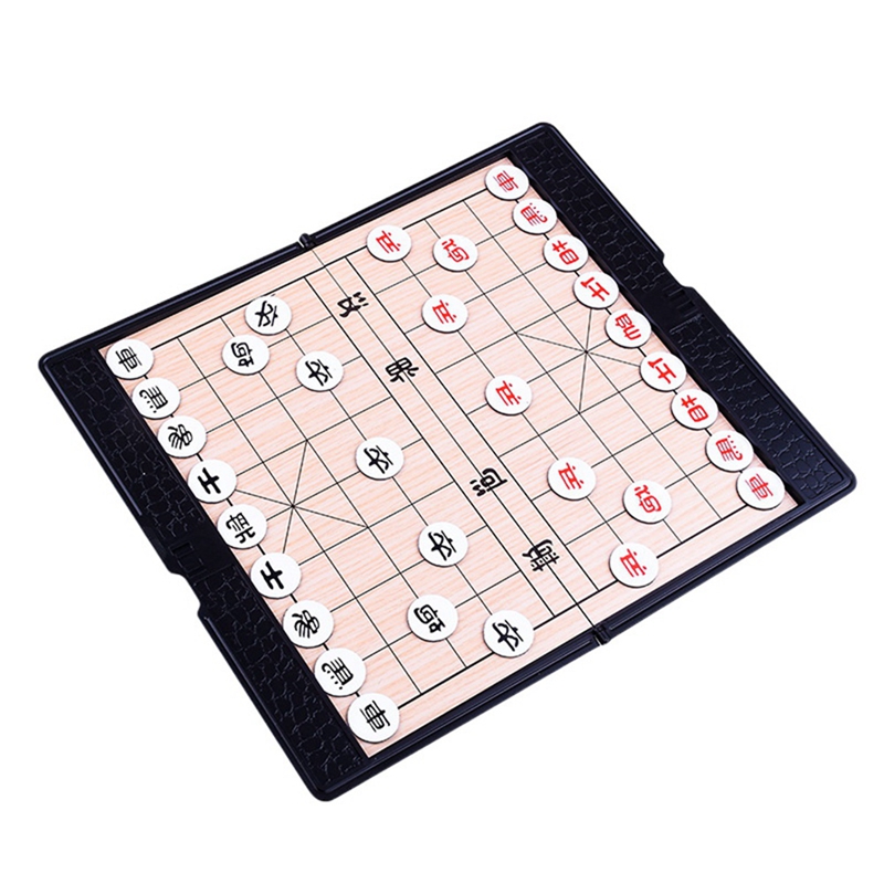 -Magnetic Chinese Chess Foldable Wallet Style Chinese Chess Mini Portable Magnet Thin Chess: Default Title