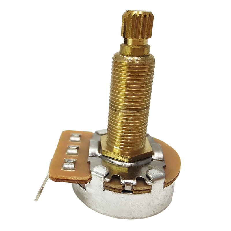 Potentiometer Splined Small Pot Electric Guitar Bass Effect Amp Tone Volume 28Mm: Gold