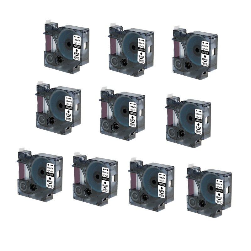 DYMO LM160 label machine English hand-held portable label printer LMR-160 stickers label printer 45013 45016 45017 45018 45019: black on white