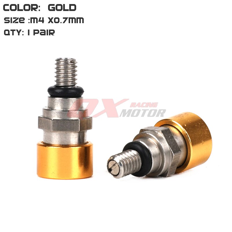 M4 0,7 MM Gabel entlüfter Linderung Ventil Verwenden Für KTM EXC EXC-F250 SX350 SXF250 SXS 250 XC350 XCR XCW450 XCF XCRF MXC MX SMR WP: Gold