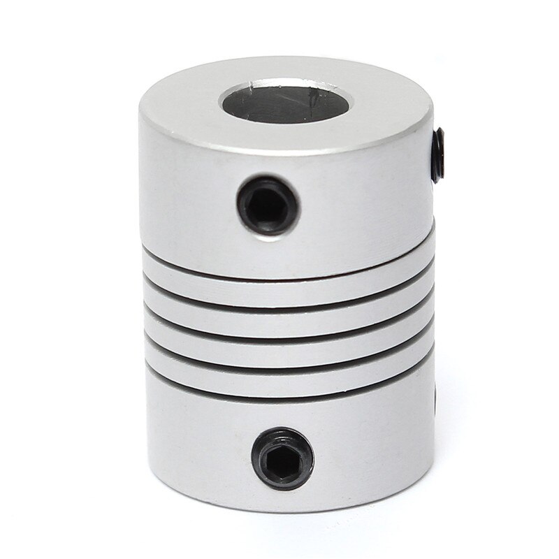 Duurzaam 8mm x 10mm Aluminium Flexibele Askoppeling OD19mm x L25mm CNC Stappenmotor Koppeling Connector