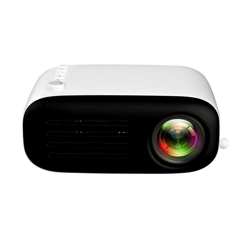 Mini Portable Projector FHD 1080P Color LED Cartoon Projection With Built-In Speakers For Home Audio Visual: color2