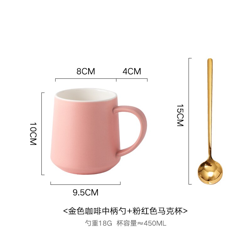 Krus kaffekopp latte glass gjenbrukbar søt kaffekopp keramisk miljøvennlig kahve fincan takimlari kjøkkenutstyr  bd50bd: Stil 9
