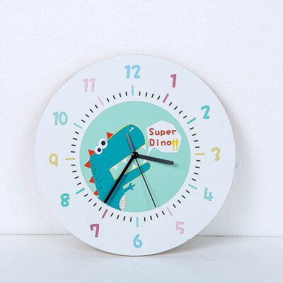 Modern Unicorn Wall Clock Sticker Mute Digital 3D Wall Clock Living Room Children'S Room Cartoon Decoration: 6