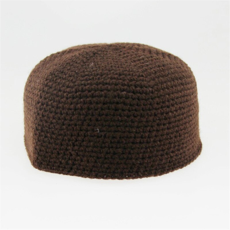 Chapeaux de prière musulmans en maille pour hommes, casquette indienne, casquettes turques arabes, couvre-chef musulman arabe pour Ramadan, chapeau kippa pour hommes: 6