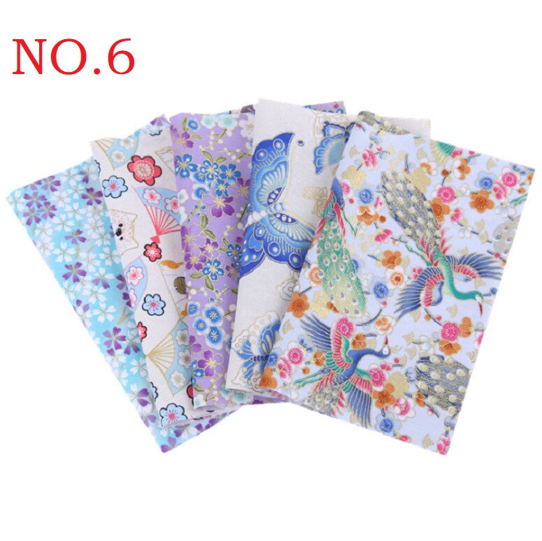 100% Katoenen Stof Katoen Patchwork Doek Bloem Patroon Stof Japanse Stijl Naaien Leveringen Diy Handgemaakte Kledingstuk Accessoires: 3