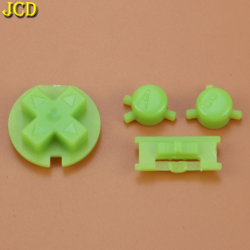 JCD 1 Set Plastic Power ON OFF Buttons Keypads for Gameboy Color GBC Colorful Buttons Set for GBC D Pads A B Buttons Replacement