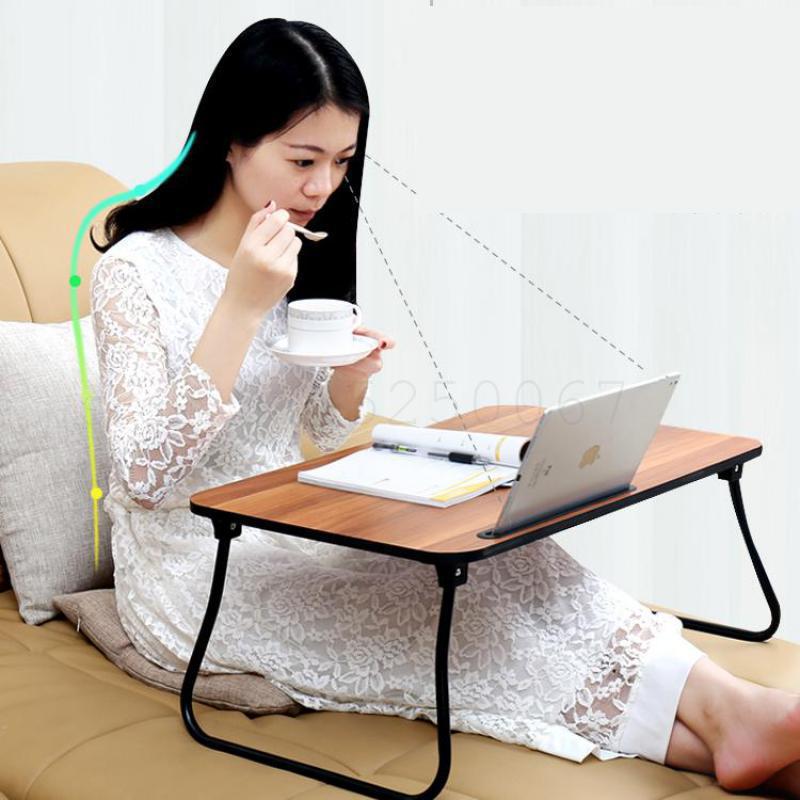 Bed Desk Can Be Folded Lazy Dormitory Computer Small Table Bedroom Sits On Students'dormitory Tatatami Upper And Lower Beds