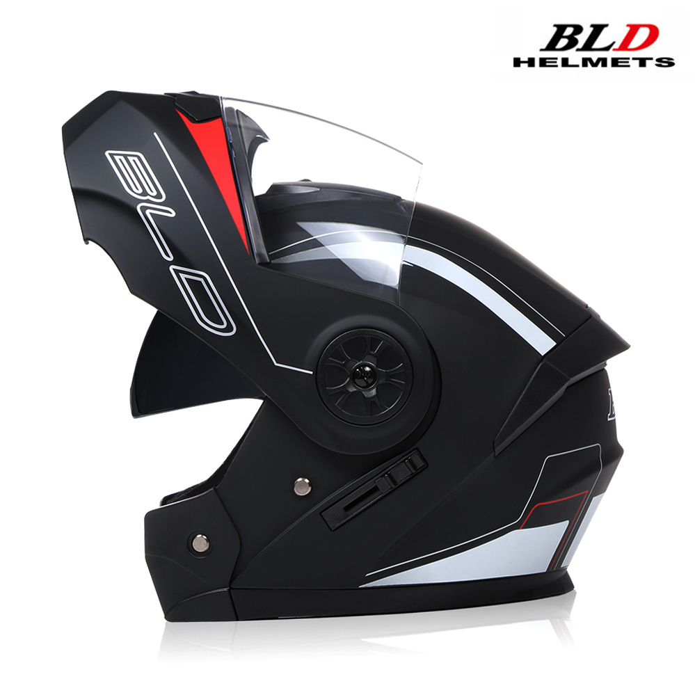 Lente dupla modular capacete da motocicleta mais recente flip face segurança capacete profissional quatro estações equitação ece dot aprovado casco