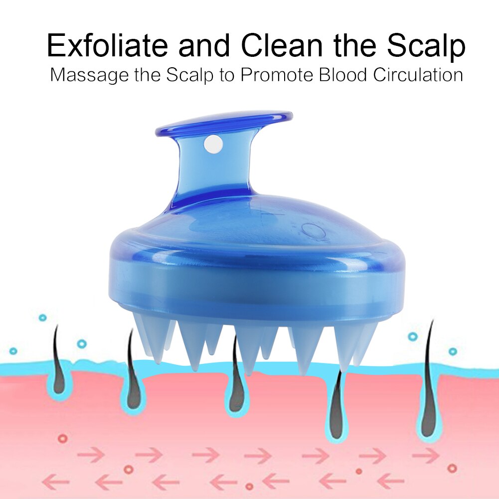 Dropship cabeça de silicone suave escova de massagem de cabelo escova de banho couro cabeludo estimular a massagem do couro cabeludo crescimento do cabelo pente