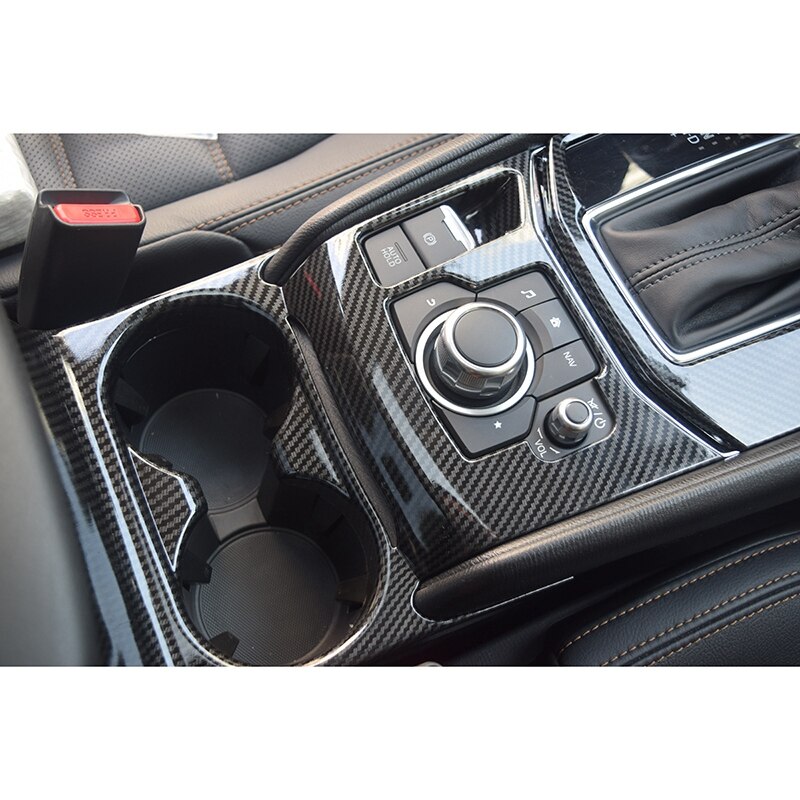 1Set for Mazda CX-5 CX5 - Car Gear Shift Box Central Control Panel Cover Cup Holder Sticker Trim Strip