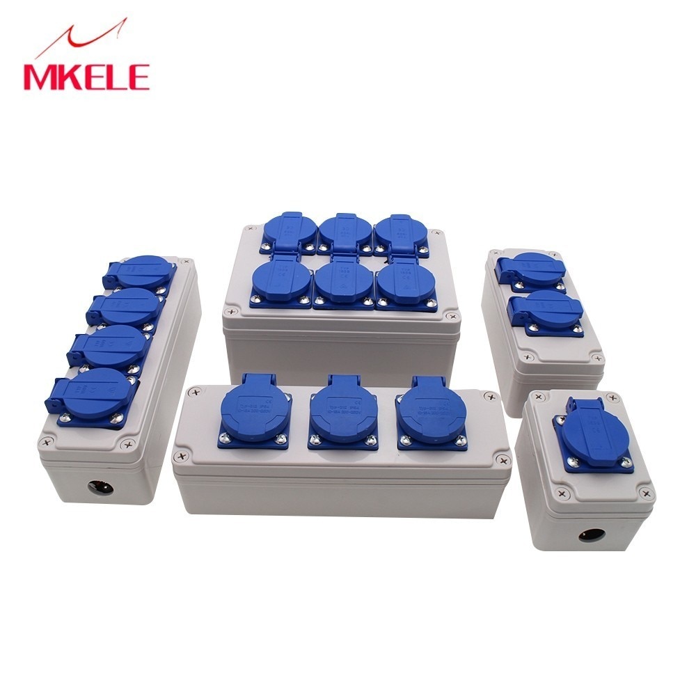 Plastic Waterdichte Socket Doos Huishoudelijke Socket Junction Box Outdoor Regendicht Socket Doos Ontmoette Wartels en Draadconnectors