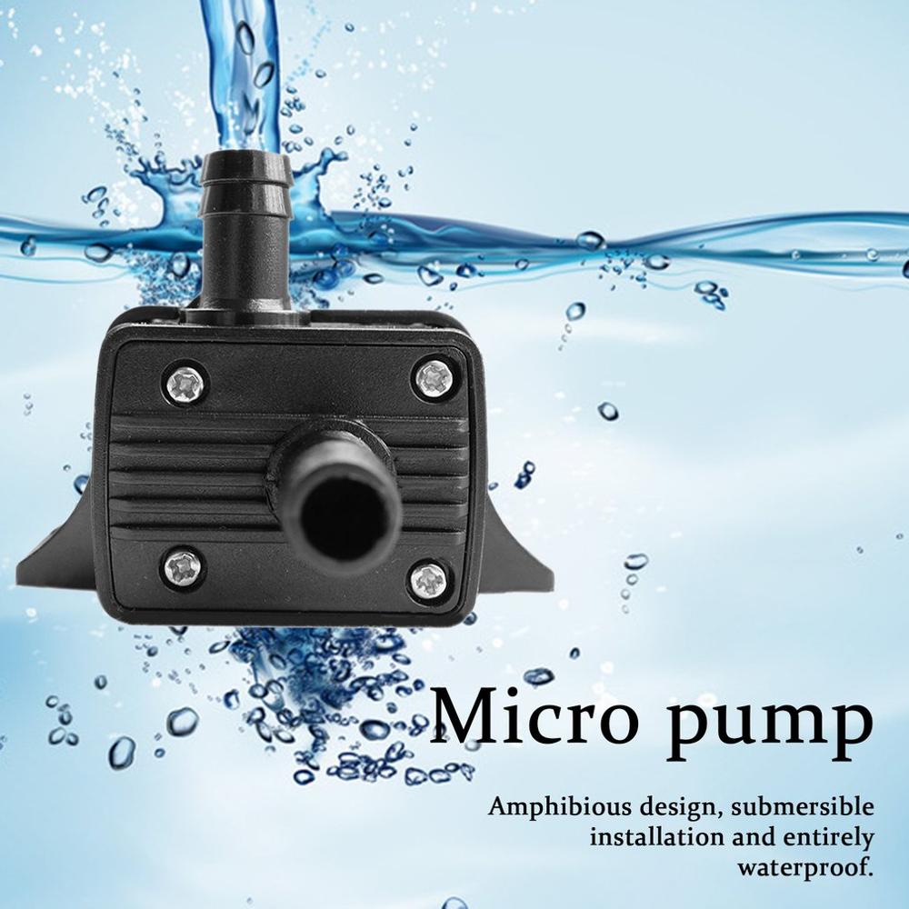 Ultra-stille  dc 12v 4.2w 240l/ timers strømningshastighed vandtæt børsteløs pumpe mini nedsænkelig vandpumpe  qr30e