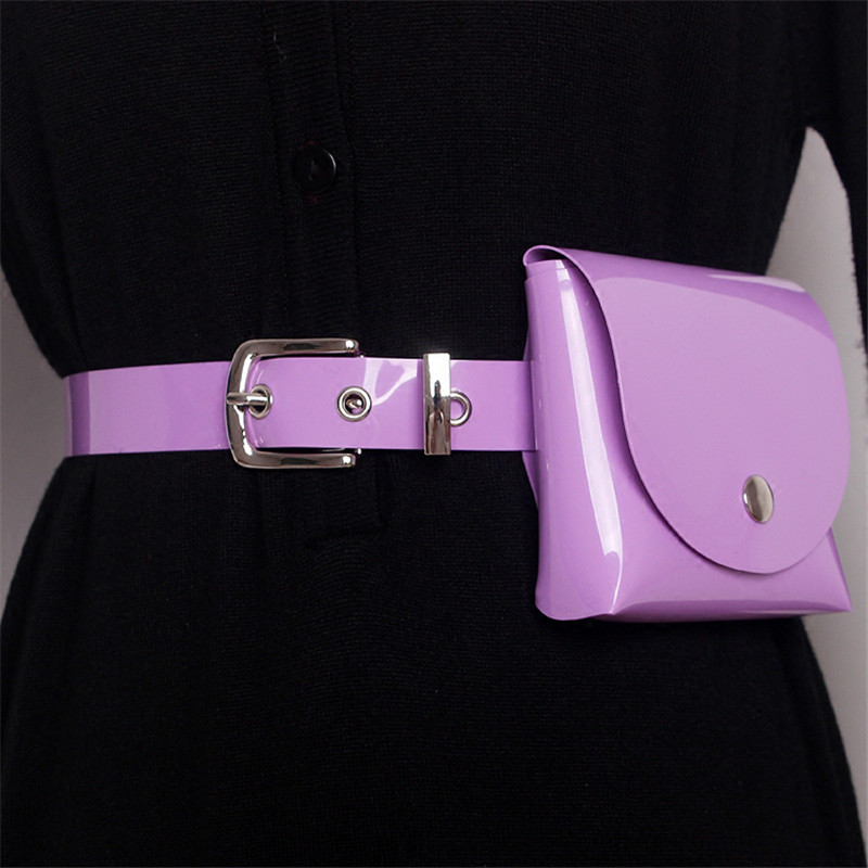 Mihaivina damen-bauchtaschen, lässige damen-pvc-gürteltaschen, lila gürteltaschen, Mini-bauchtaschen für mädchen , kleider, 7 #39