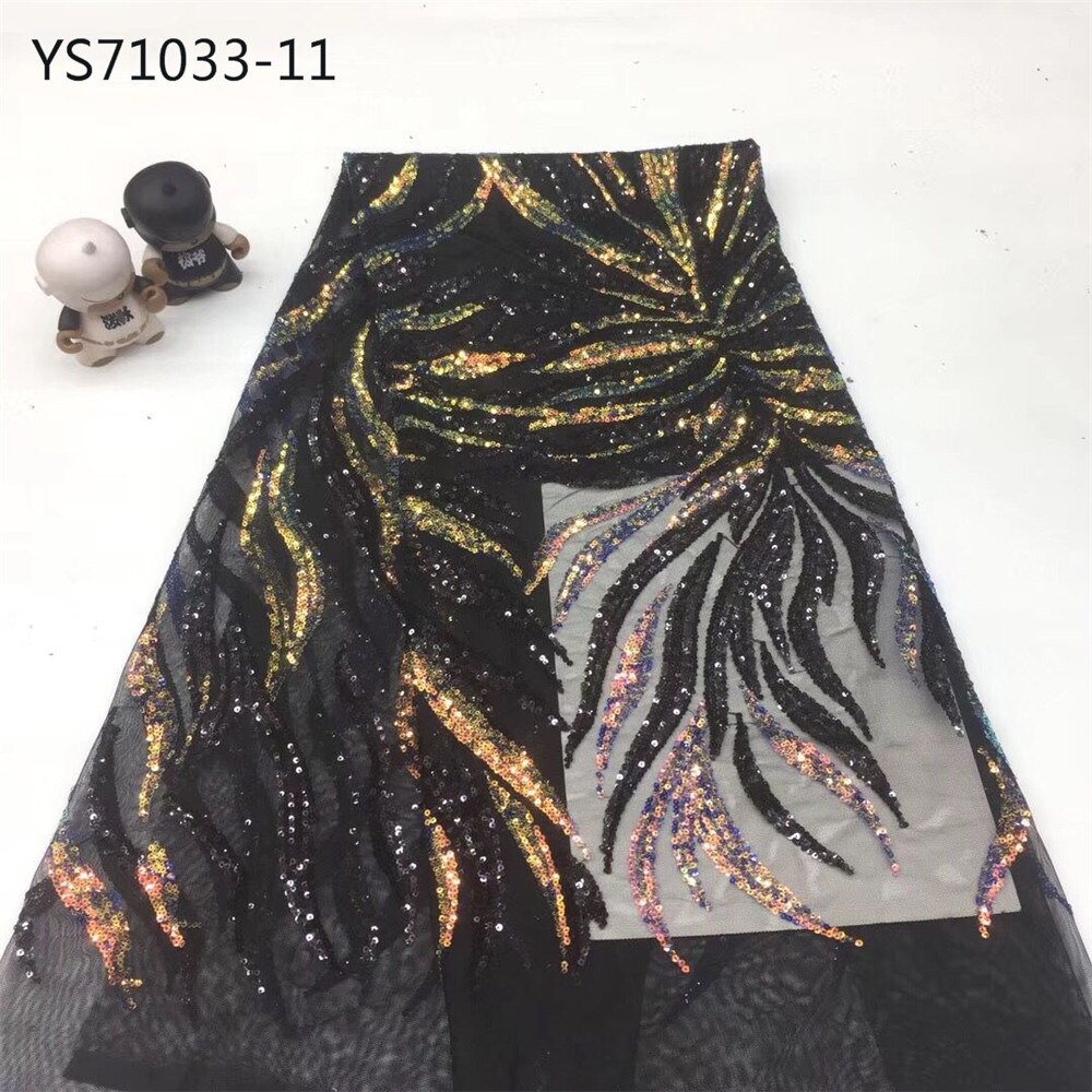 Africa's newest pink very shiny piece embroidery transparent mesh fabric cover mail skirt fabric bride wedding: 11