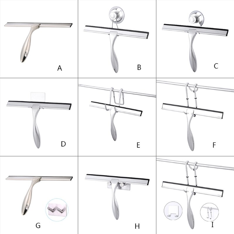 Window Squeegee Blade Shower Screen Washer Glass Cleaning Wiper Rubber 9 Tytpe 2022