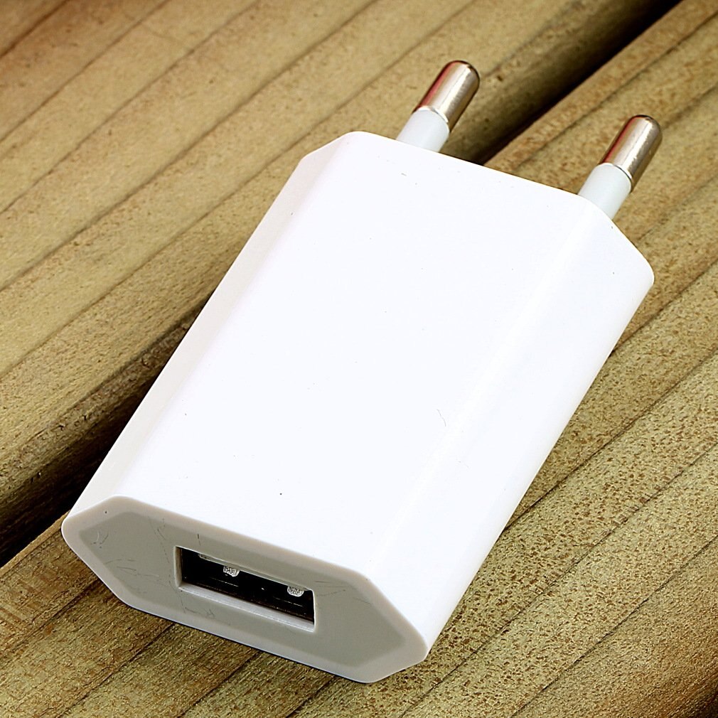 Adaptateur portatif breveté de chargeur de mur de puissance de téléphone Portable d'usb de de carte pour l'iphone 3G 3GS 4 4S prise de l'ue