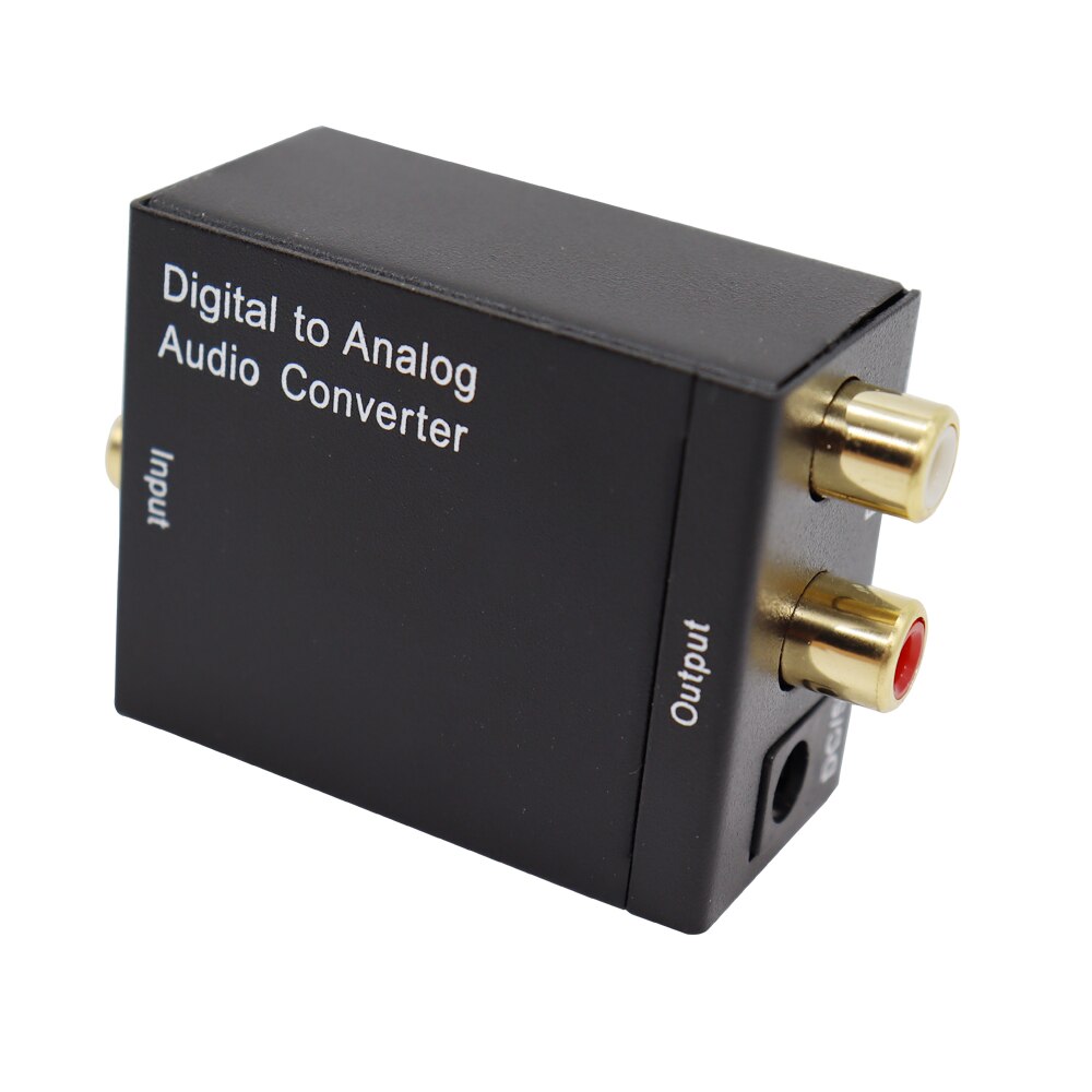 Digital to Analog Audio Converter Optical Fiber Coaxial Signal to Analog DAC Spdif Stereo 2*RCA Decoder