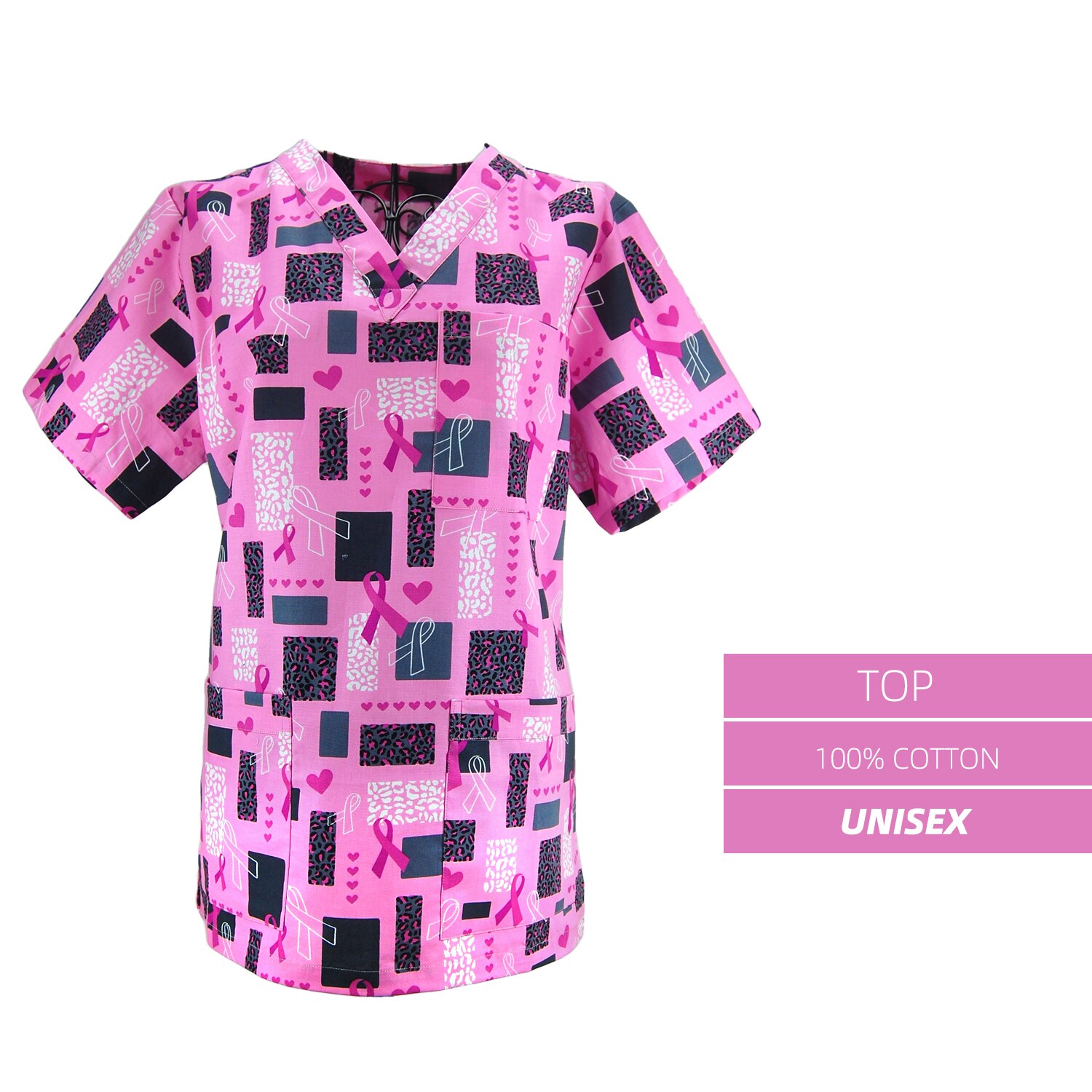 Peeling top kappe unisex uniformen ärzte krankenschwester arbeitskleidung zubehör Liebe Kurzarm Kosmetikerin Zahnarzt Klinik scrubs tops caps: TOP / 4XL