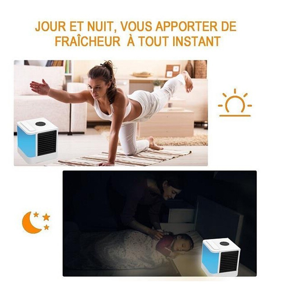 750ML Temperature Display Air Conditioner Small Fan Air-conditioning