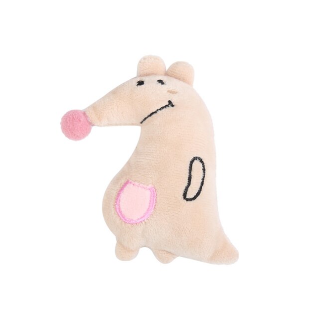 Cat Toy Mini Cat Grinding Catnip Toys Funny Interactive Plush Cat Teeth Toys Pet Kitten Chewing Toy Claws Thumb Bite Pet Supply: 10Beige Kangaroo