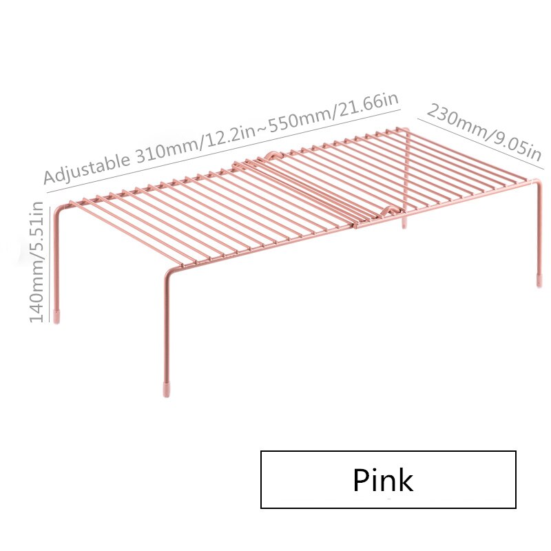 Estante de almacenamiento de cocina ajustable armario de cocina organizador de cocina de estante organizador de zapatos de armario Organizadores de ahorro de espacio