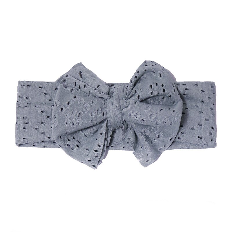 Baby Hoofdband Bows Haarband Voor Meisjes Hollow Headwrap Brede Tulband Kinderen Effen Kleur Haaraccessoires Infant Mooie Hoofdbanden: 1