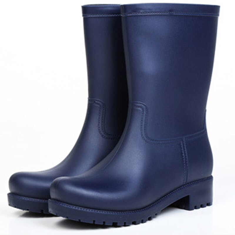 Aleafalling vesikengät naiset vedenpitävät bota mujer saappaat naisten sadesaappaat zapatos naisten sadesaappaat kumiset nelikulmaiset kengät  w006