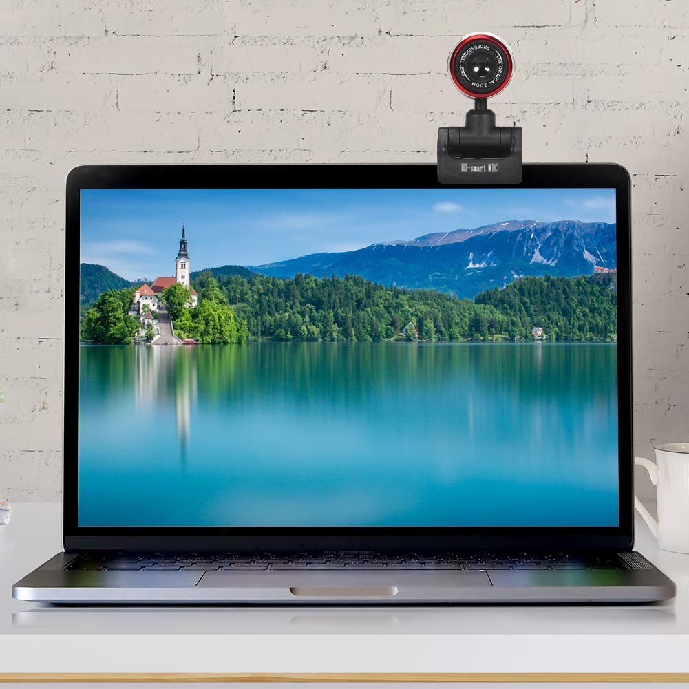 HD Webcam with Built-in Microphone USB Computer Web Camera for Computer PC Laptop Windows 10 8 7 XP Widescreen Video Work
