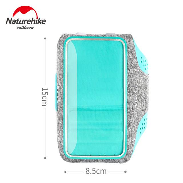 Naturehike hardlooptas sport mobiele telefoon armband tas telefoonhoesje ademend ultralicht outdoor hardlooparmtas hardloopschool: Hemelsblauw-s