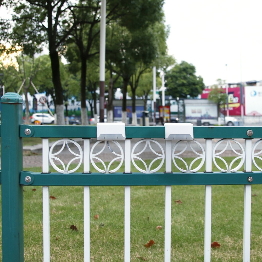 4 Stuks Solar Deck Stap Wandlampen Pathway Patio Trappen Yard Tuin Hek Lampen Tuin Decking Yard Gazon Lampen