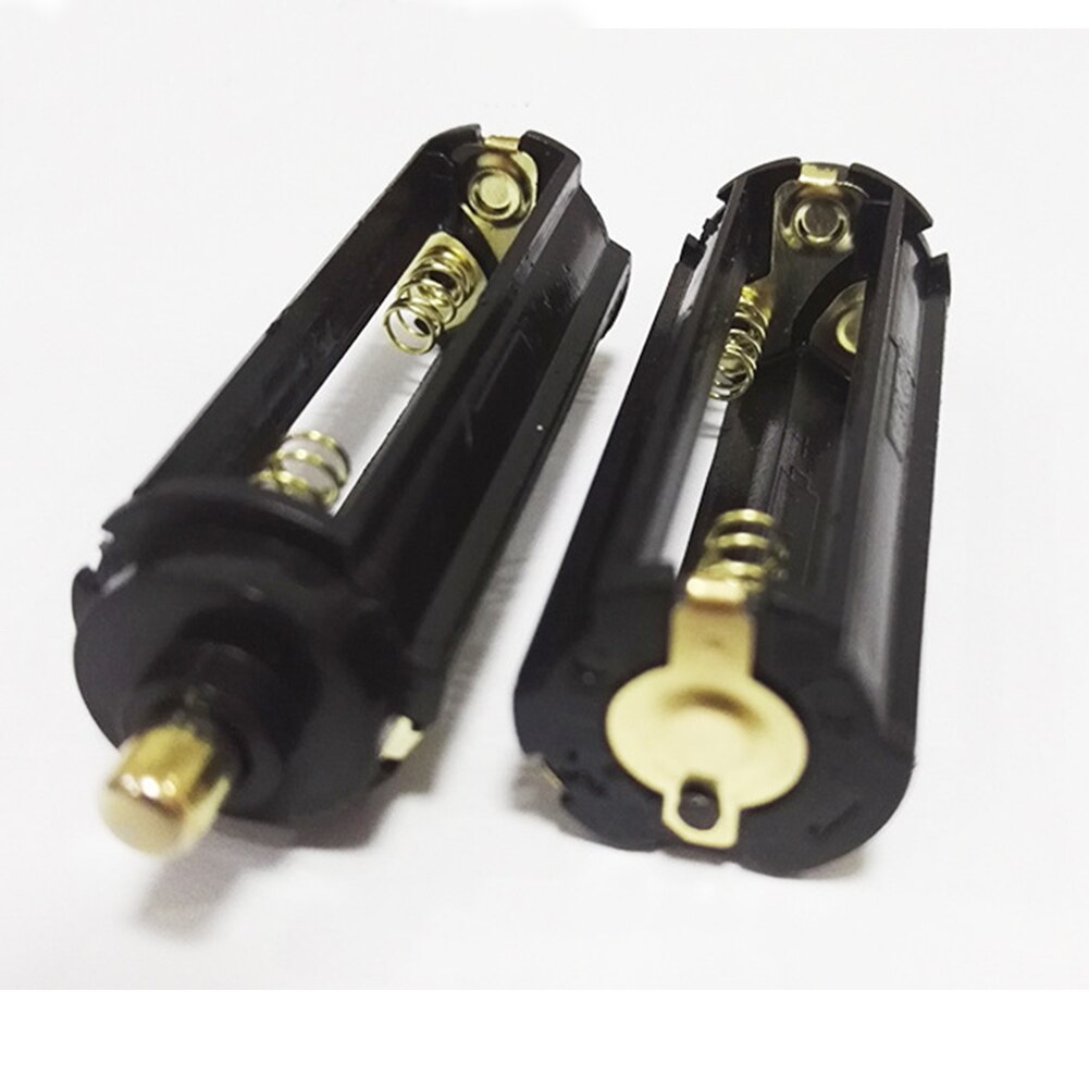 AAA Battery Holder 18650 Battery Tube Black Cylindrical Plastic Box Adapter Case Converter Adaptor Batteries Switcher