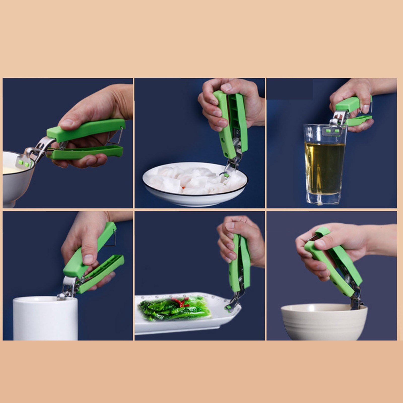 4 # Keuken Multifunctionele Anti-Brandwonden Aangrijpend Kom Houder Rvs Set Board Rack Met Hoge Temperatuur En Weerstand