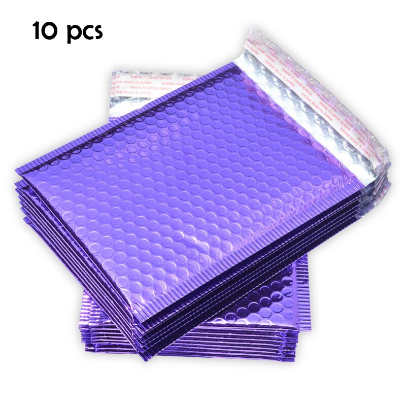 Purple Bubble Mailers,18*23+4cm Envelopes with Buble,Bubble Kraft Paper Bags,Craft Packages,Envelope for Discharge: purple 10 pcs