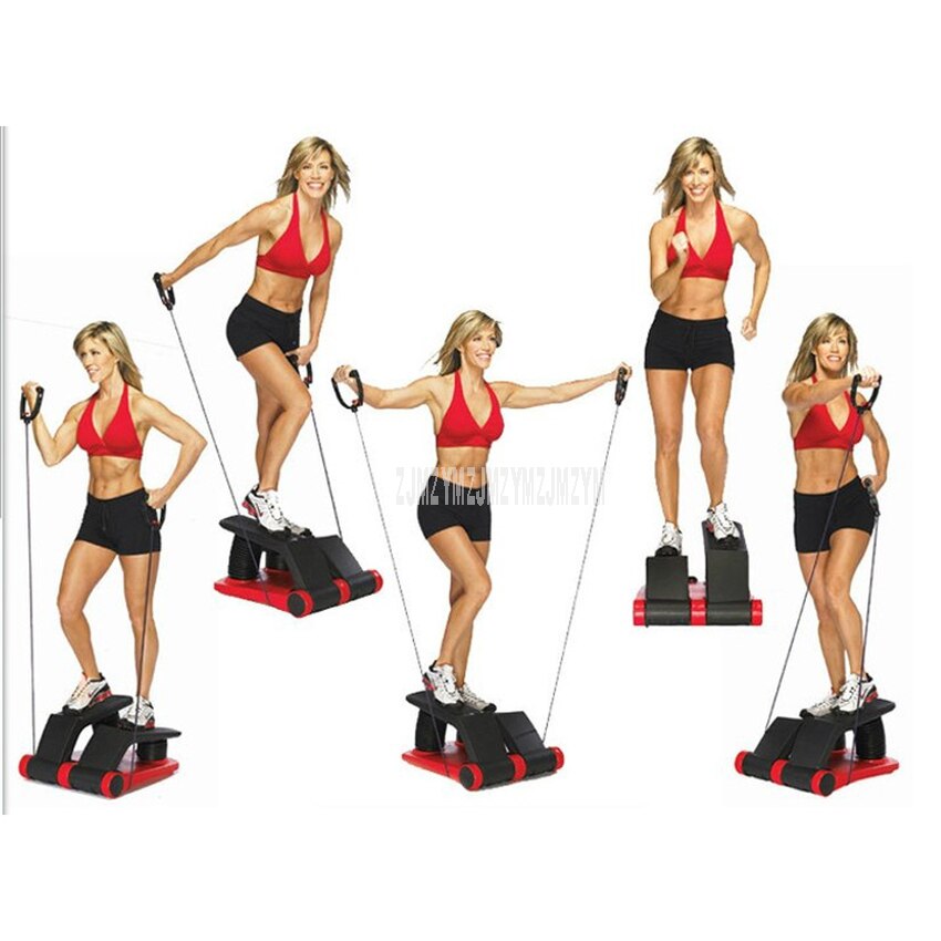 Multi-function Air Stepper With Pull Rope Household Fitness Stepping Machine Silent Step Loss Weight Indoor Exercise Equipment