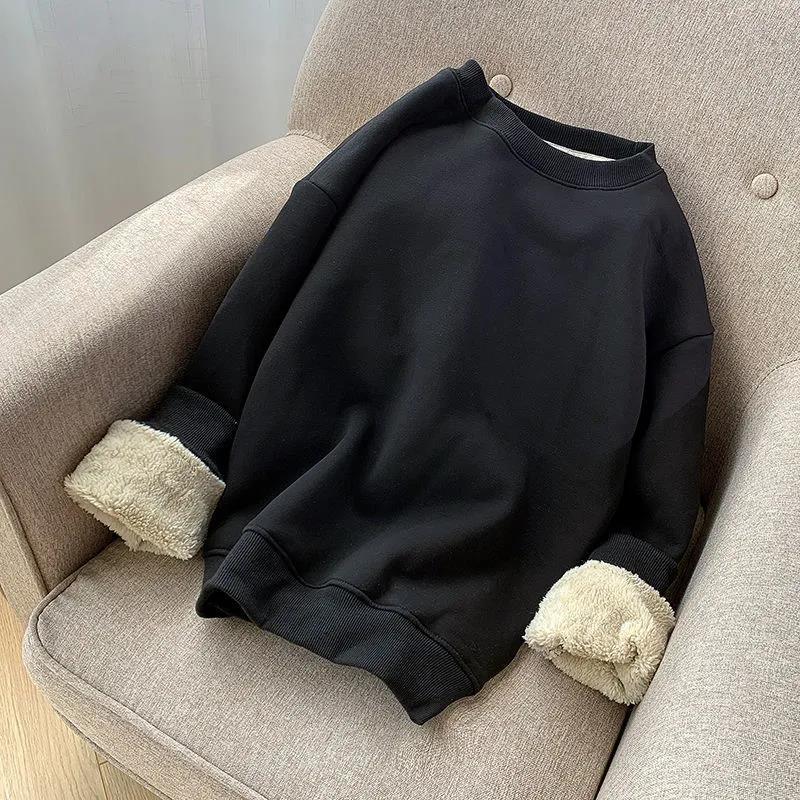 Men&#39;s Hooded Sweatshirt Hoodies Clothing Casual asian size Fleece Warm Streetwear Male Autumn Winter Outwear: black / XXL  65-75kg