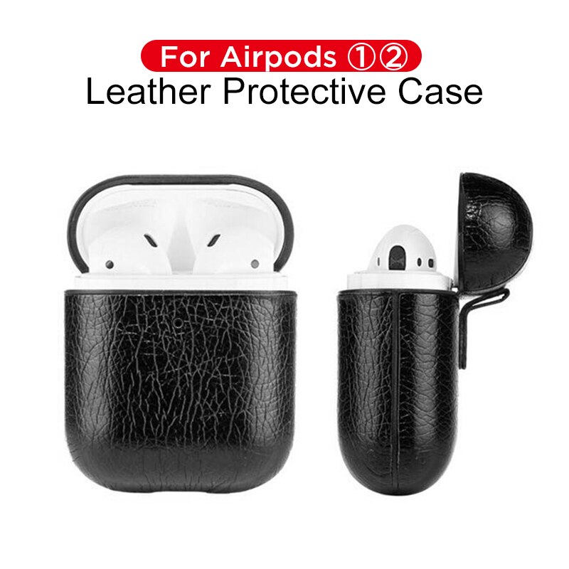 Wireless Bluetooth Earphone Case For Air pods 1 2 Charging Box Accessories For Apple Airpods Leather Case For Air Pods Coque
