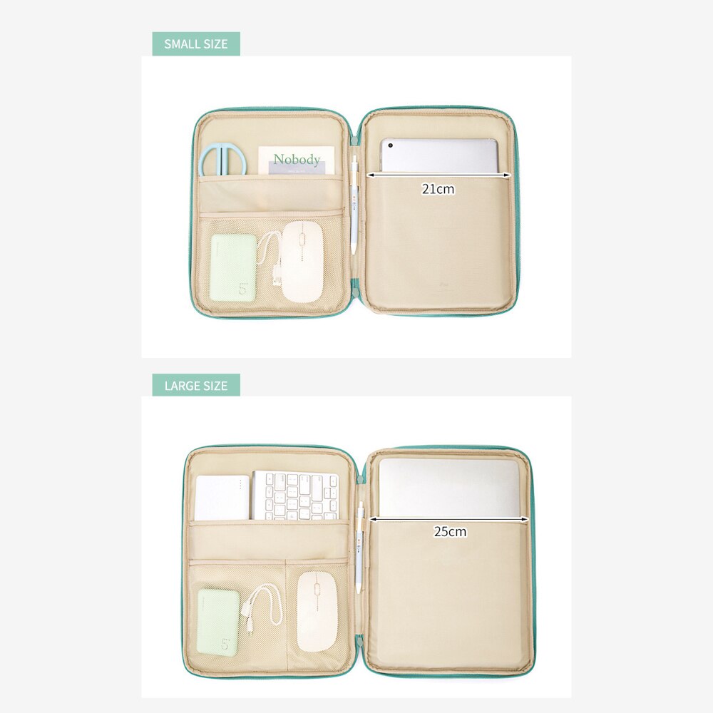 Portable Travel Briefcase Women Men's Document Bags Business Pouch Waterproof Worker office Notebooks Pens Organizer Case