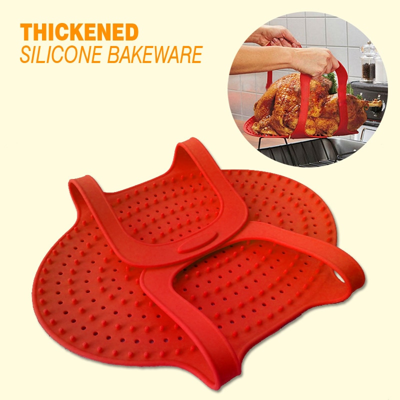 Lève-dinde en Silicone tapis antiadhésif | Résistant à la chaleur, tapis de barbecue pour rôti de viande