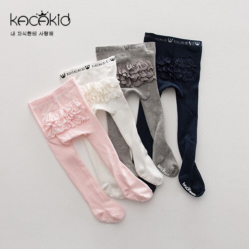 KACAKID Meisje Panty Panty Zoete Kant Patroon Baby Meisjes Panty Panty Katoen Anti-slip Lolita Kids Meisjes Panty ka1128