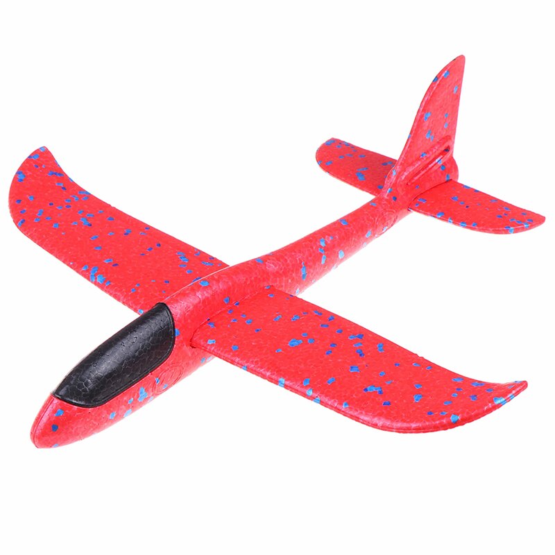 Schiuma EPP di alta qualità lancio a mano aeroplano lancio tutto'aperto aliante aereo regalo per bambini giocattolo 37CM giocattoli interessanti: Rosso