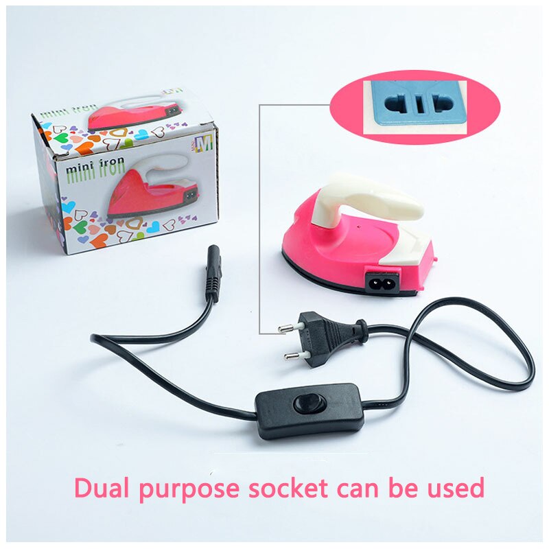 Mini Electric Small Electric Iron Dry Non Steam Special Toy Iron Steam Electric Iron for Clothes Portable Iron